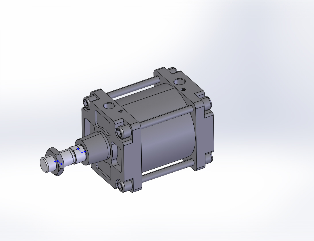 3D модель Пневмоцилиндр 40M2L160A0050