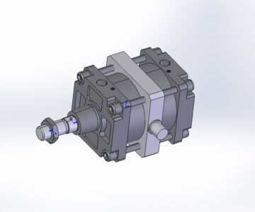 3D модель Пневмоцилиндр 40M2L160F0050