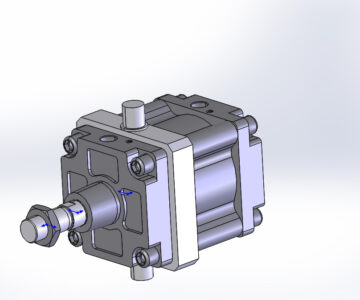 3D модель Пневмоцилиндр 41M2P160F0050 (N01)