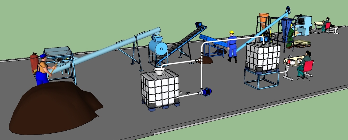 3D модель Фермерское производство пастообразных удобрений из сапропеля