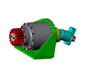 3D модель Механизм вращения стрелы