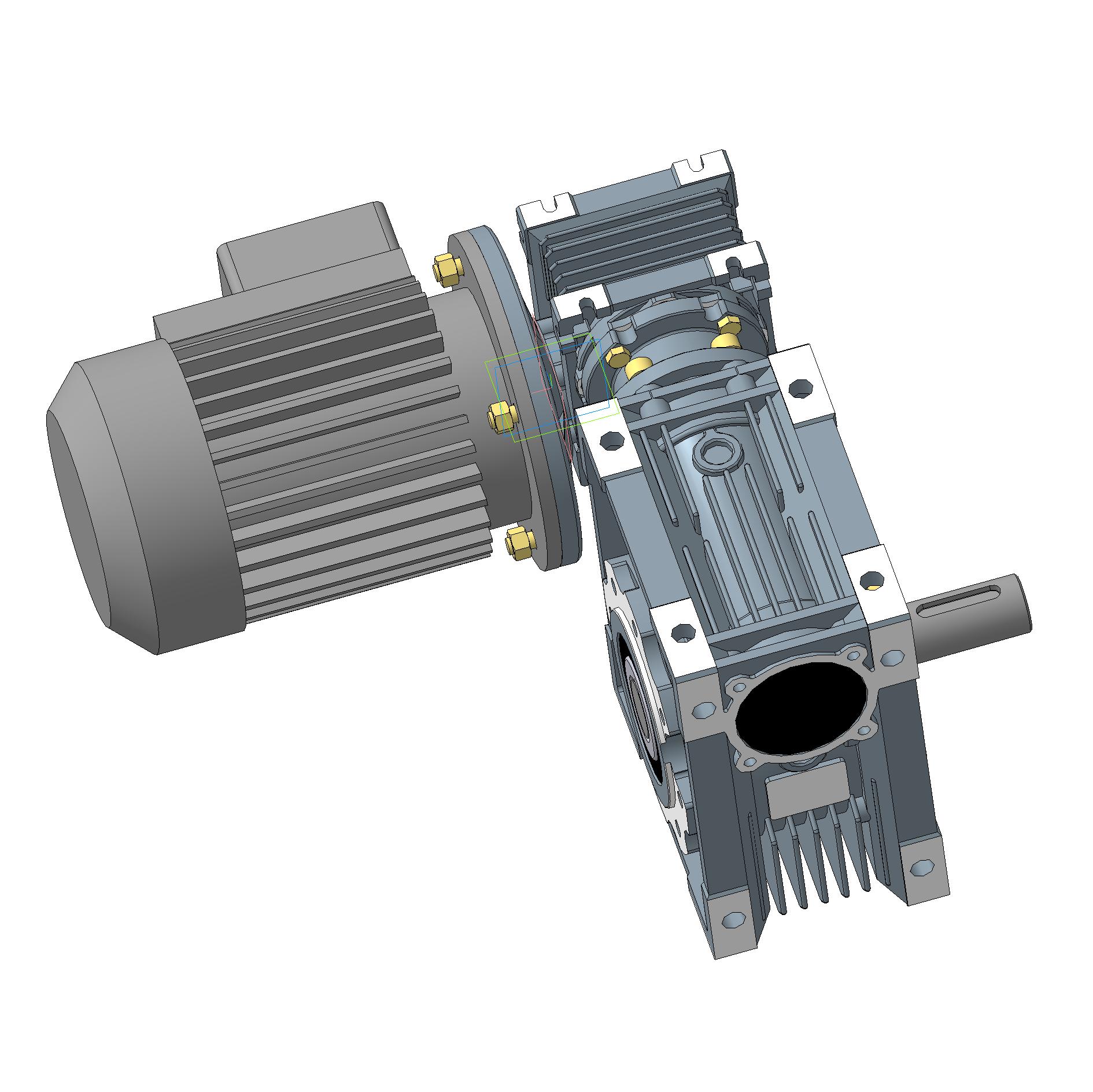3D модель Мотор- редуктор червячный