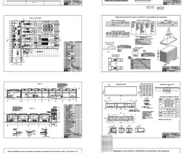 Чертеж Дипломный проект: "Завод по производству железобетонных изделий для каркасно-панельного строительства мощностью 100 тыс. м3 в Воронежской области"