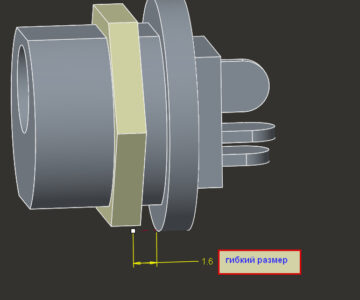 3D модель Розетка DJK-03B (фирма Amphenol)