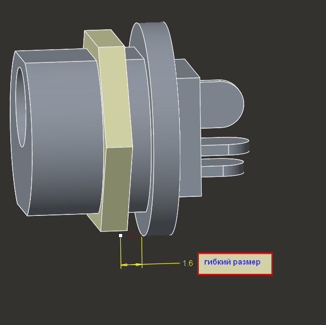 3D модель Розетка DJK-03B (фирма Amphenol)