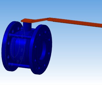 3D модель Кран шаровый Маршал ДУ125 полнопроходной