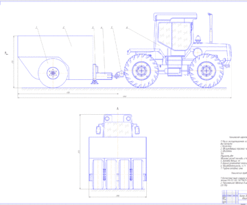 Чертеж Каток дорожный