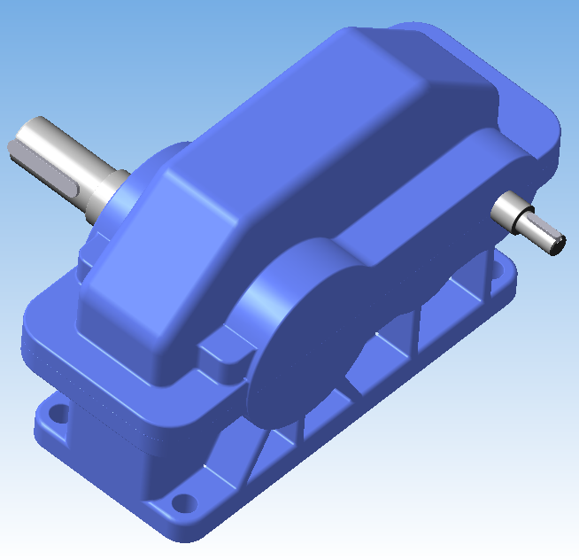 3D модель Редуктор 1Ц2У-125