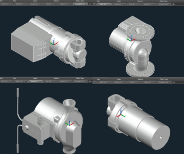 3D модель Центробежные циркуляционные насосы с мокрым ротором