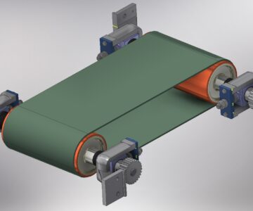 3D модель Натяжное устройство ленточного транспортера