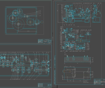 Чертеж Разработка коробки передач для станка 1м95