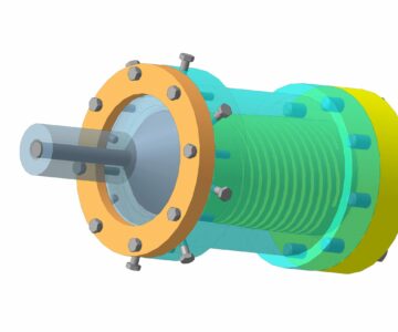 3D модель Экструзионная головка для ПЭ со спиральным дорном