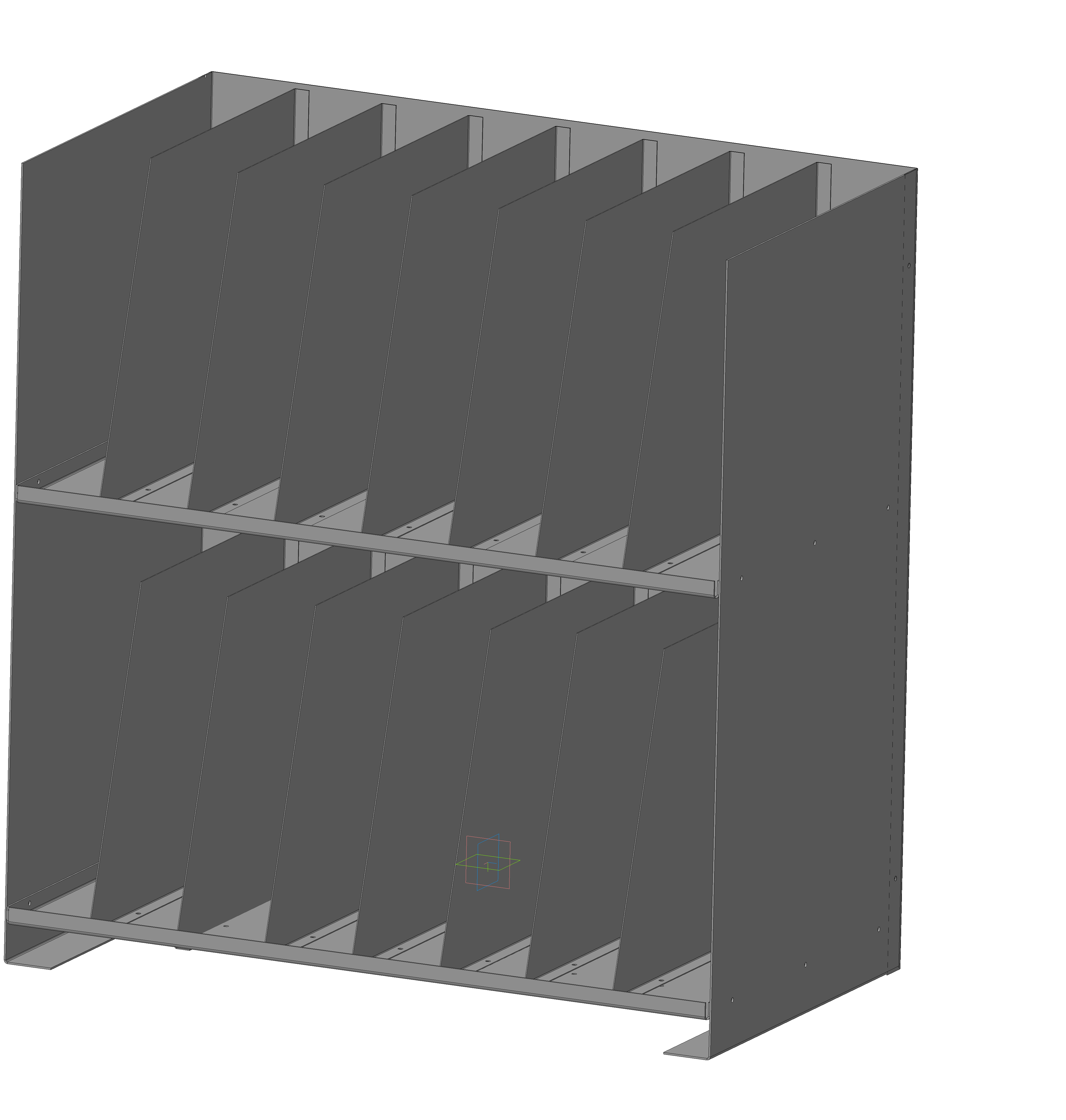 3D модель Стелаж с карманами для нужд