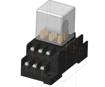 3D модель Реле РЭК 77
