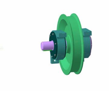3D модель Построение 3D модели опоры приводного колеса сталевоза