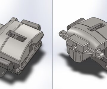 3D модель Суппорт ГАЗ-3302 (ГАЗ-3110) в сборе