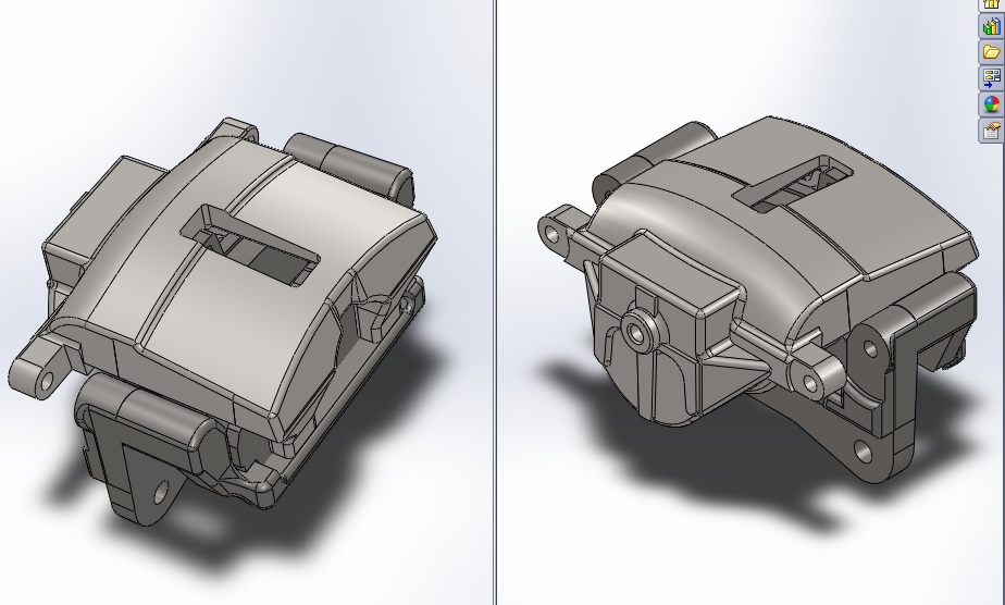 3D модель Суппорт ГАЗ-3302 (ГАЗ-3110) в сборе