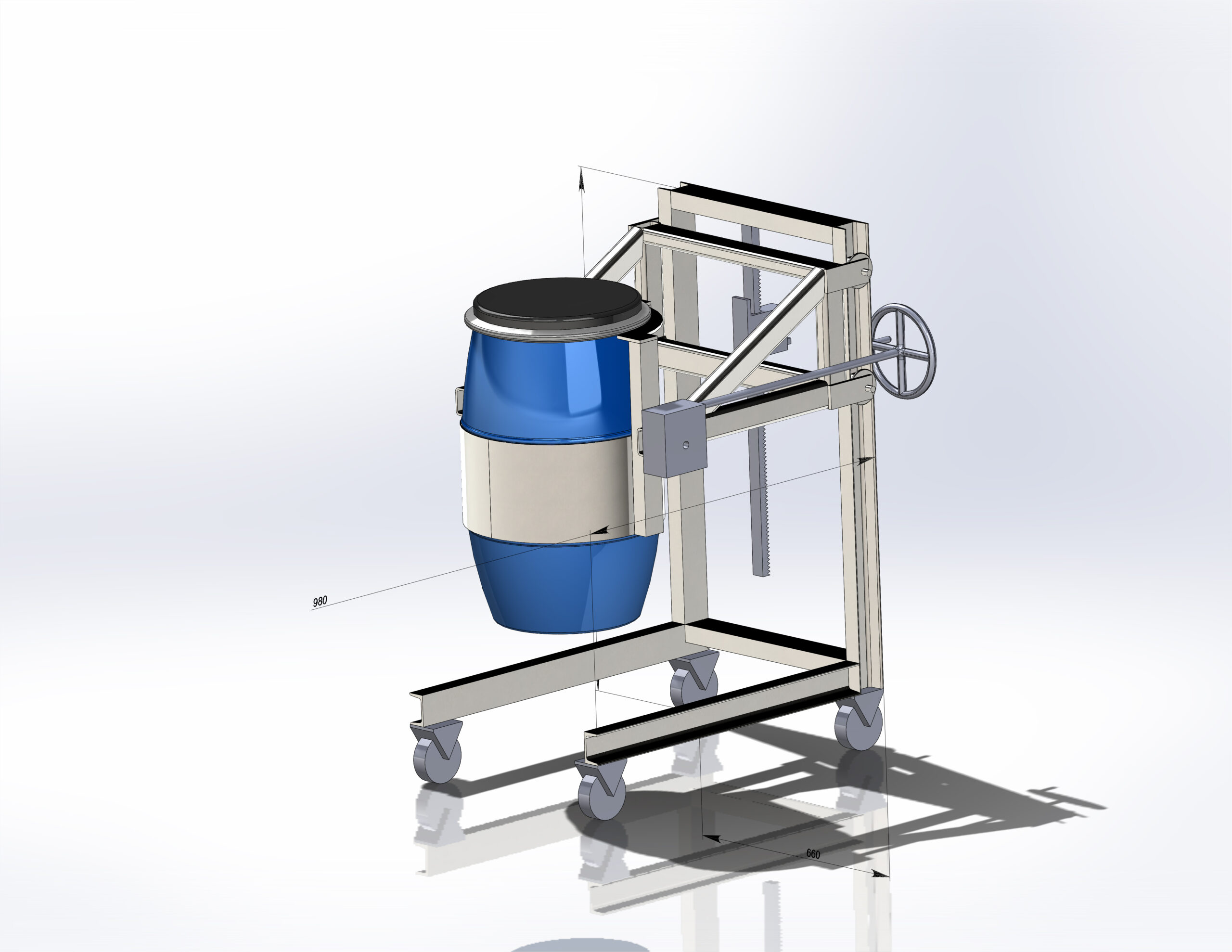 3D модель Опрокидыватель бочки