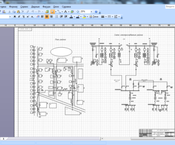 Чертеж Проектирование системы электроснабжения жилого района