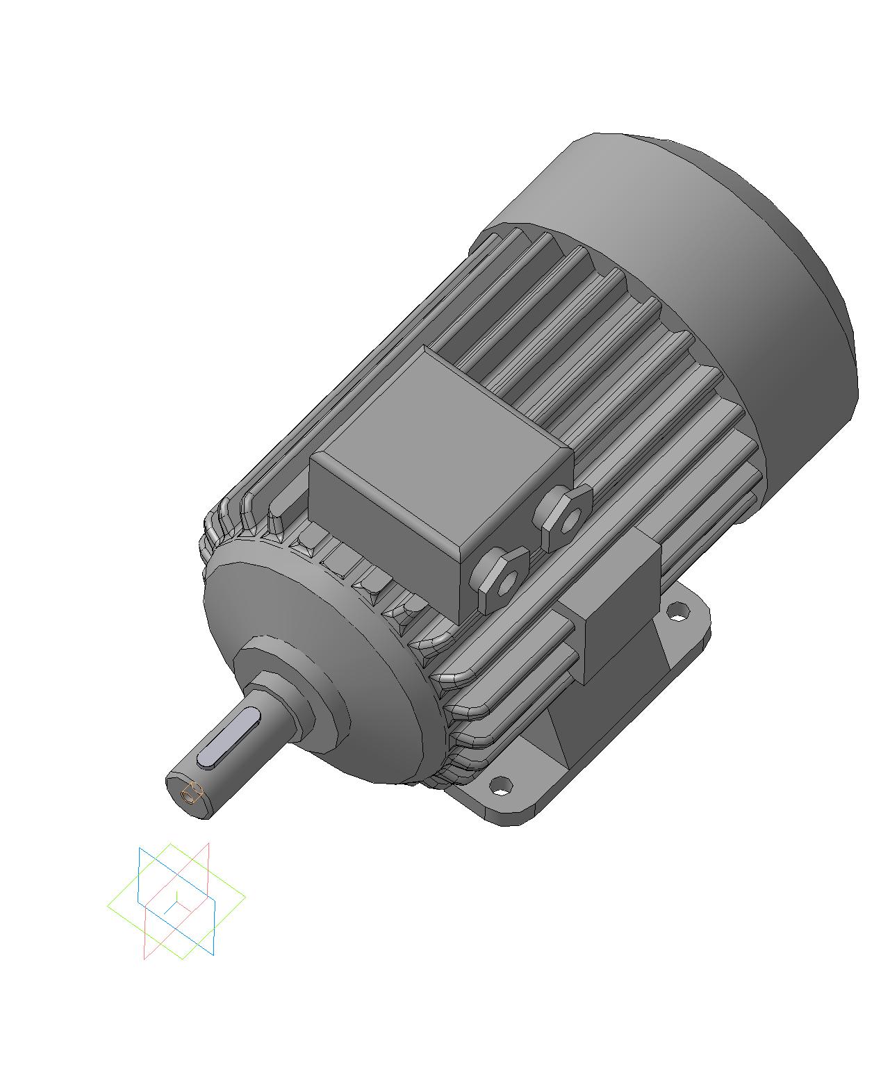 3D модель Электродвигатель 4А112М6