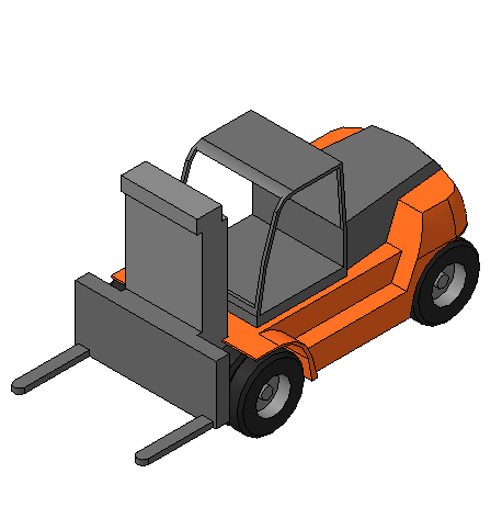 3D модель Габаритная модель погрузчика DOOSAN D160S-5 (г/п 10т)