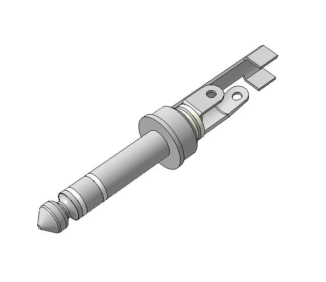 3D модель jack (6,35 мм, 1/4 дюйма)