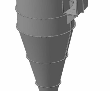 3D модель Циклон в кормоцехе птицефабрики