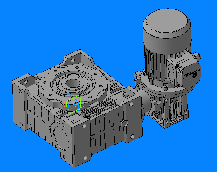 3D модель Мотор редуктор NMRV050-110225 (7.5x30)