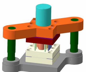 3D модель Штамп вырубной последовательного действия