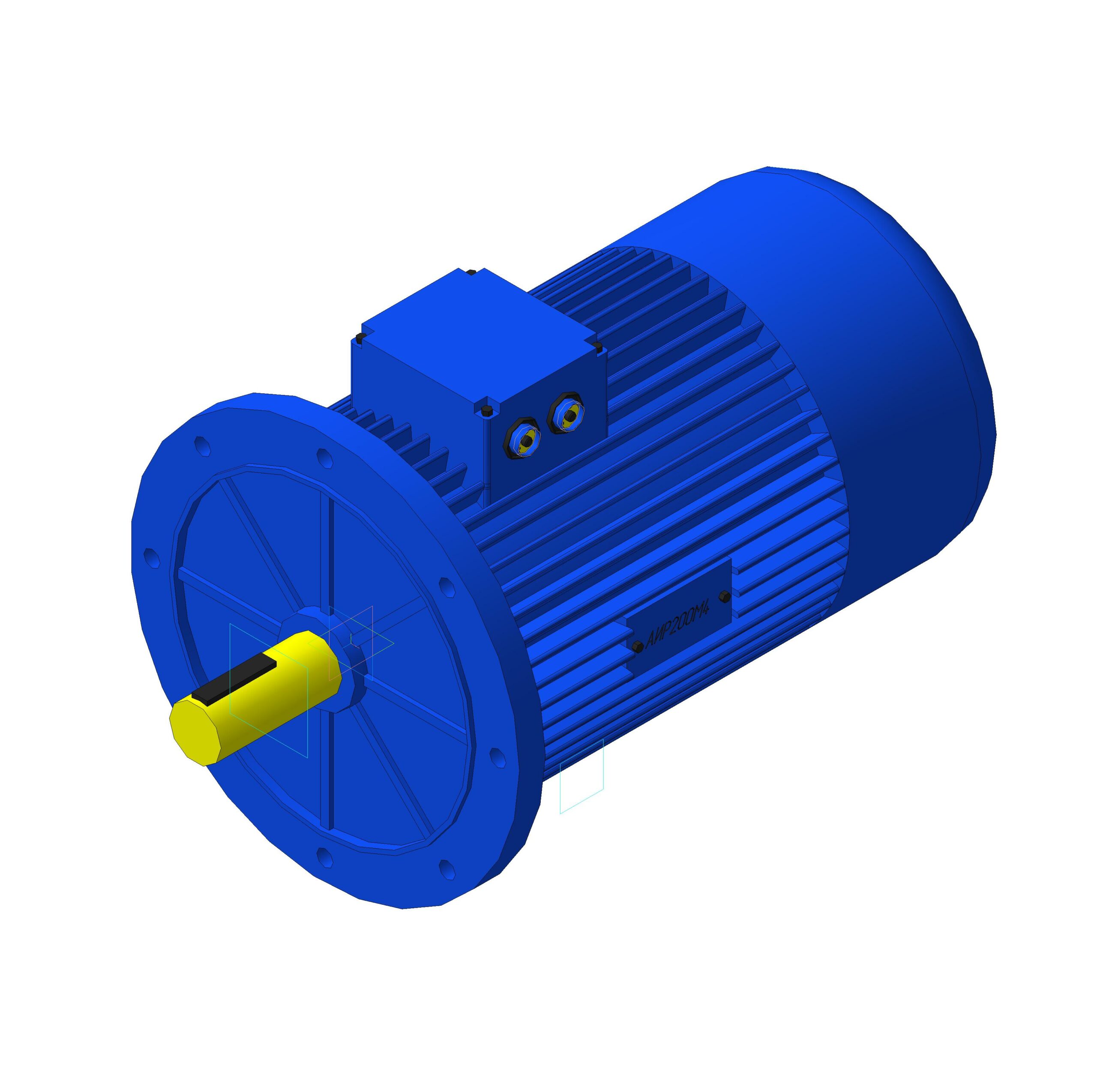 3D модель Электродвигатель АИР 200М4