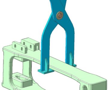 3D модель Захват ЗТХ01-0,15-720 под тяговый хомут