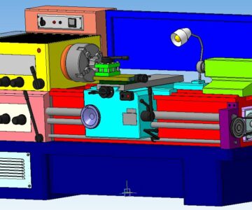 3D модель 3D модель токарно-винторезного станка модели 16К20