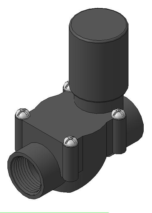 3D модель Электроклапан Baccara ½"