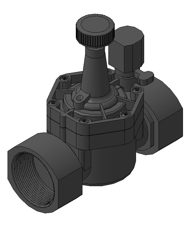 3D модель Электроклапан Rain RN 160 PLUS 2"