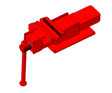 3D модель Тисы слесарные с ручным приводом