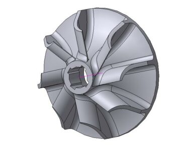 3D модель Крыльчатка насоса опрыскивателя