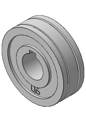 3D модель Ролик протяжной для 0,6 и 0,8 проволоки Интерскол