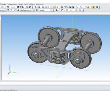 3D модель Железнодорожная тележка