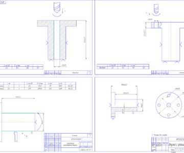Чертеж Технологический процесс изготовления втулки с фланцем
