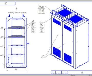 Чертеж Шкаф АБ (сейсмостойкий)
