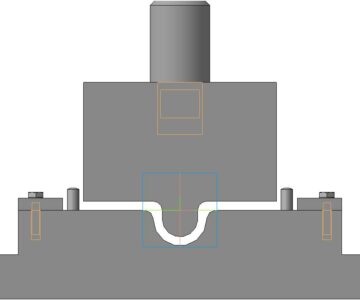 3D модель Штамп гибочный детали скобка