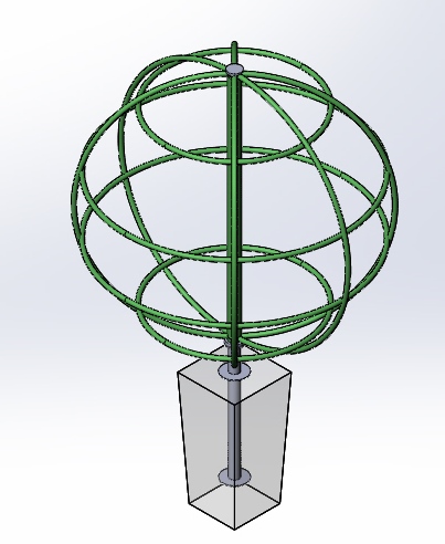 3D модель Карусель сфера