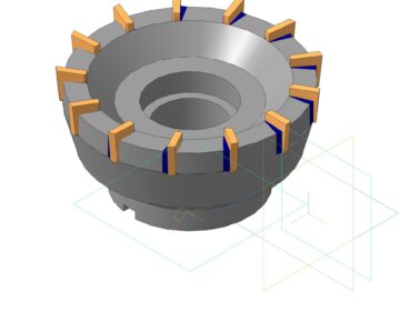 3D модель Фреза торцевая с клиновым креплением