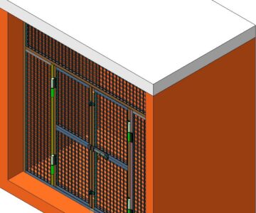 3D модель Перегородка в оружейной комнате