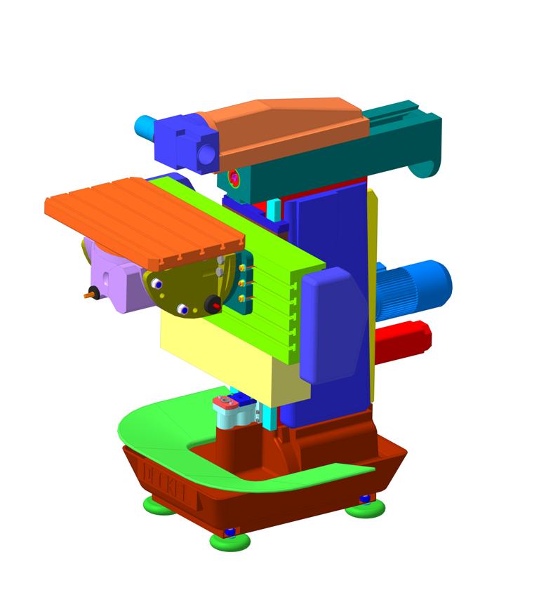 3D модель Модель несущей системы станка Deckel FP3