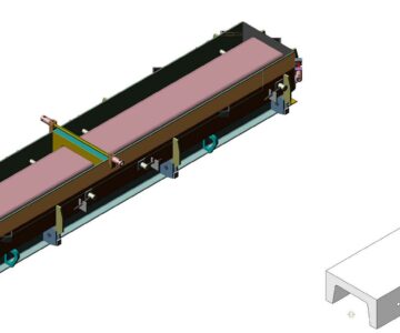 3D модель Форма двухместная для изготовления канала лоткового марки КЛ 50х25