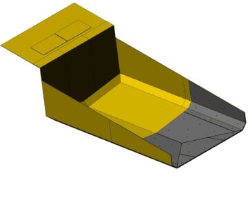 3D модель Футеровка кузова внедорожного самосвала CATERPILLAR 773Е