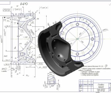 3D модель Разработка техпроцесса изготовления детали "Головка поршня"