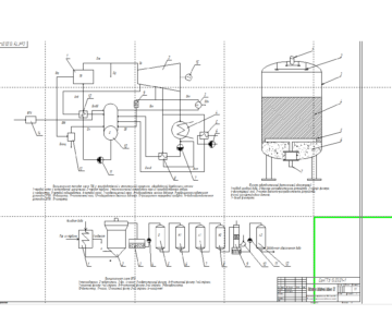 Чертеж Подготовка добавочной воды на ТЭС