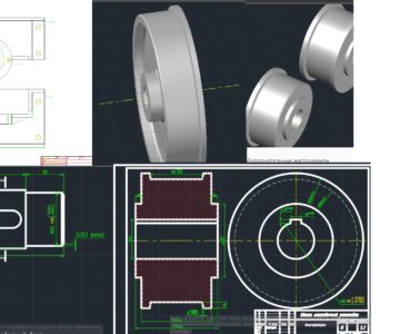 3D модель Опоры шасси галтовочного барабана